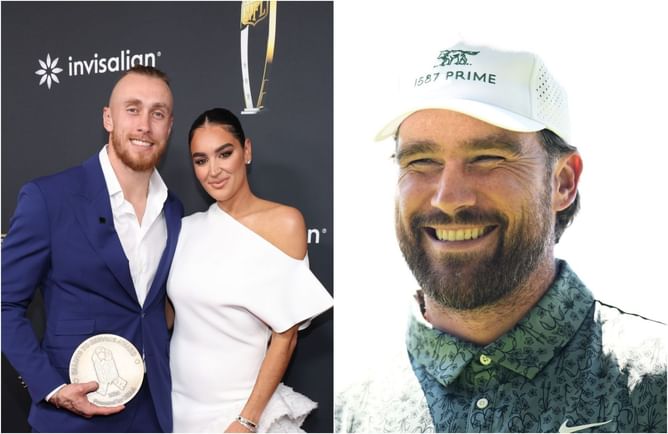 George Kittle's wife Claire shares candid reaction to 49ers TE's rank on NFL Top 100 list, beating Travis Kelce