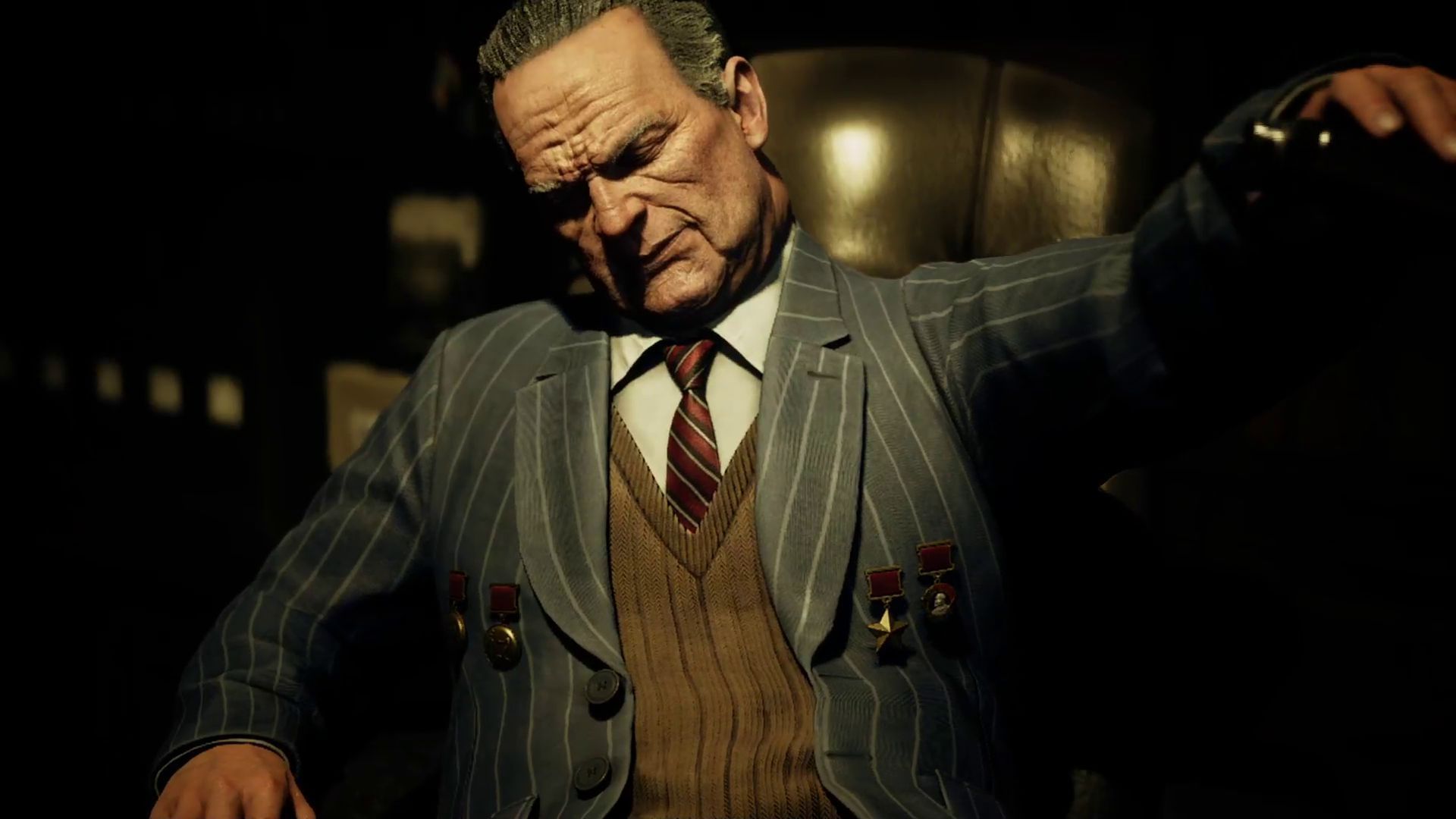 Snake meets Granin inside the Lab (Image via KONAMI)