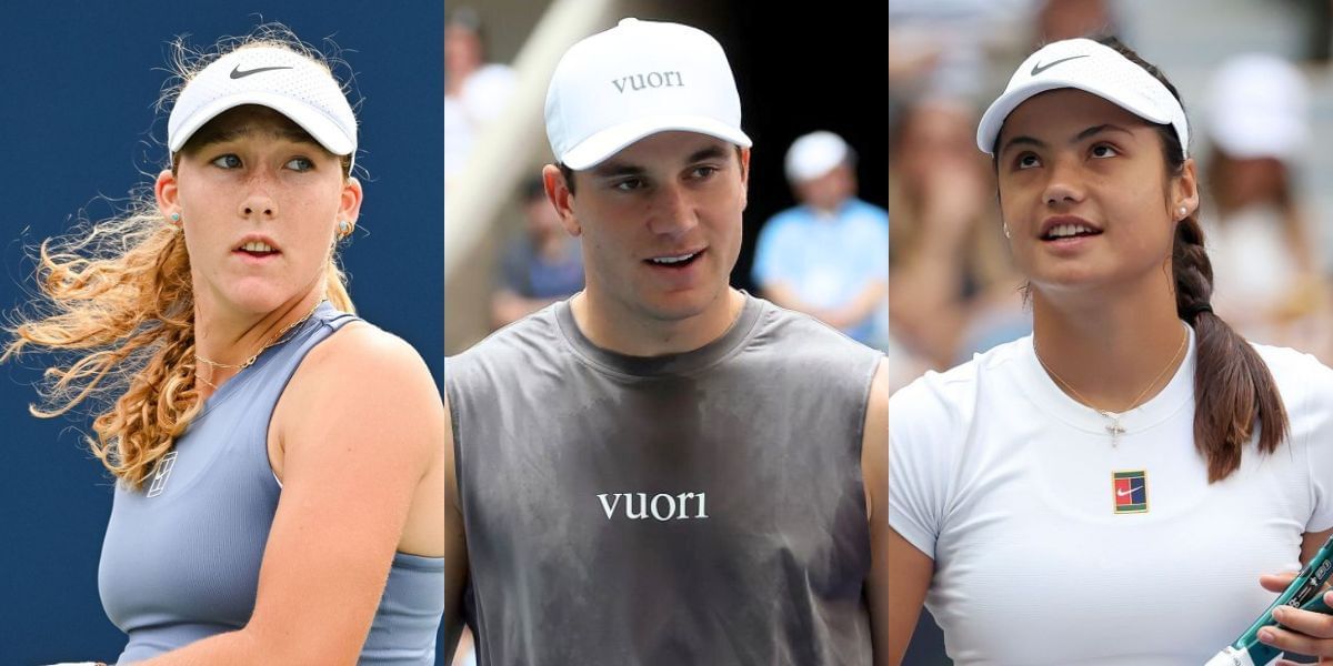 Jack Draper confuses fans with his antics towards Emma Raducanu, Mirra Andreeva during 2025 US Open mixed doubles event | Image Source: Getty