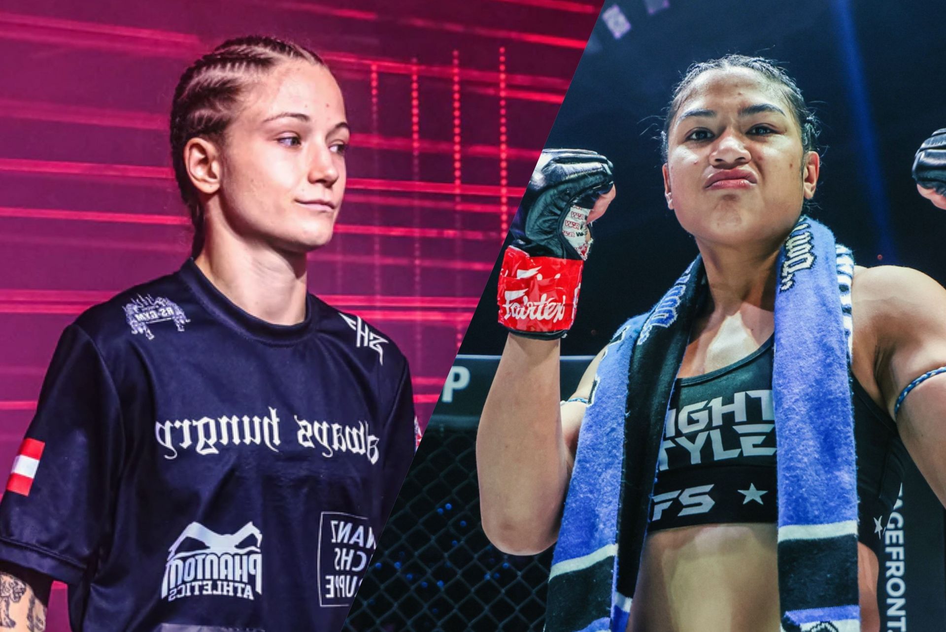 Stella Hemetsberger (left) meets Jackie Buntan (right) in the main event of ONE Fight Night 35. [Images from ONE Championship]