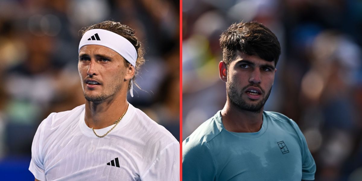 Alexander Zverev (left), Carlos Alcaraz (right), Sources: Getty