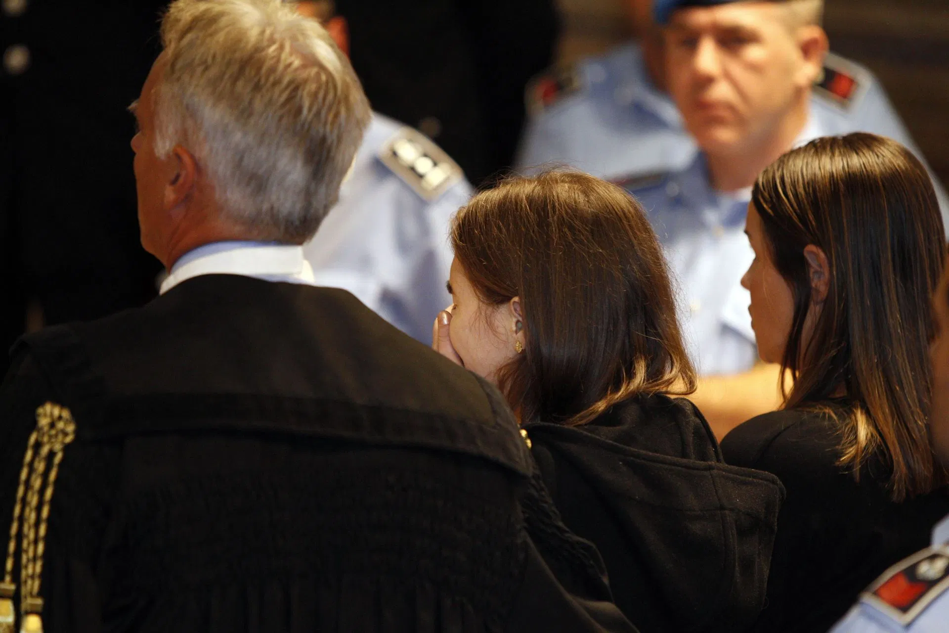 The trial of Amanda Knox (Image via Getty)