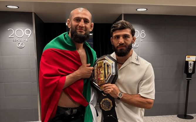 "He went into the next round all sulky" - Arman Tsarukyan says he stopped Khamzat Chimaev from abandoning gameplan in Dricus du Plessis UFC 319 fight