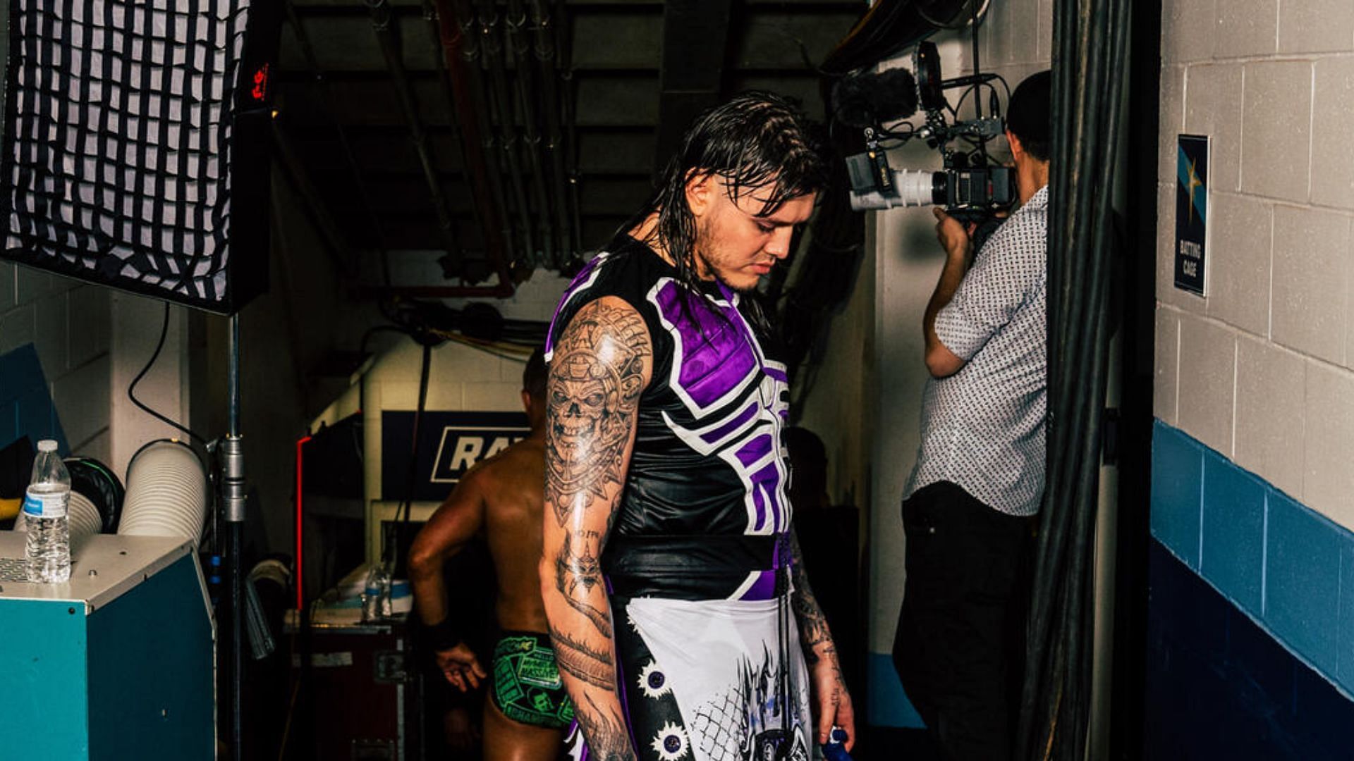 Dominik Mysterio backstage [Image Credits: WWE.com]
