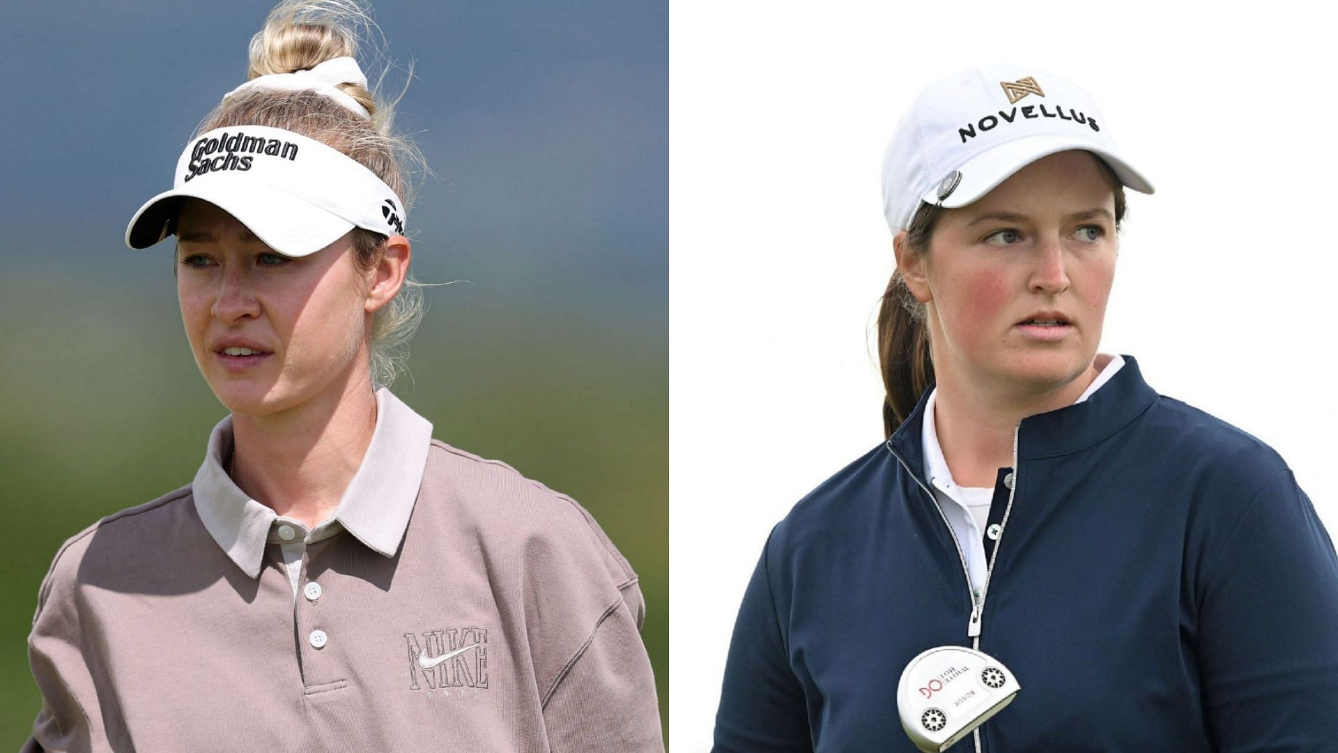 Nelly Korda (on left) and Lottie Woad (on right) / Source: Getty Images