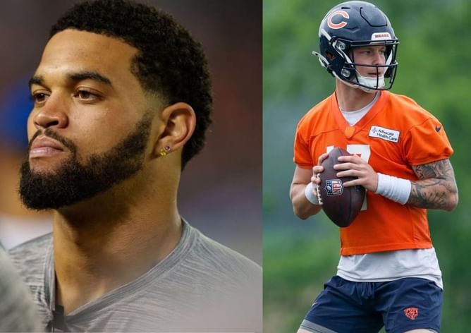 Caleb Williams sends 2-word message as Bears hand QB Tyson Bagent $10,000,000 contract extension