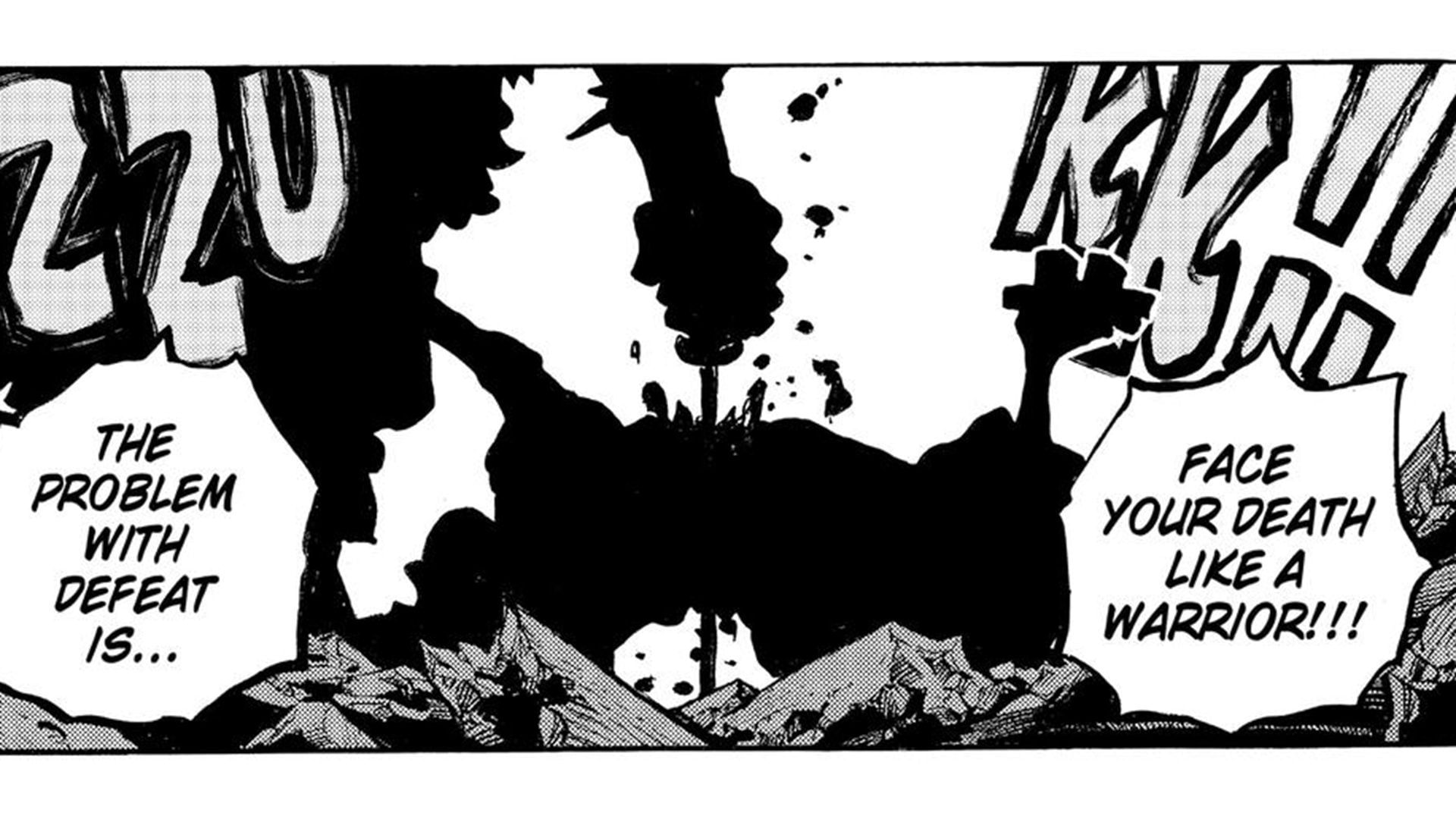 Kinemon&#039;s fake death in the One Piece manga (Image via Shueisha)