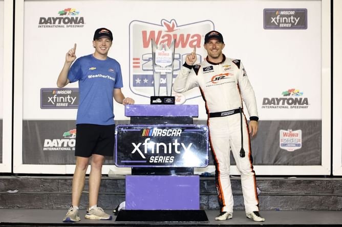Connor Zilisch’s dad reacts with just two words to Parker Kligerman’s Daytona spotlight