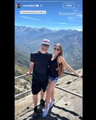 Screenshot of Conor Daly's Instagram story @conordaly22