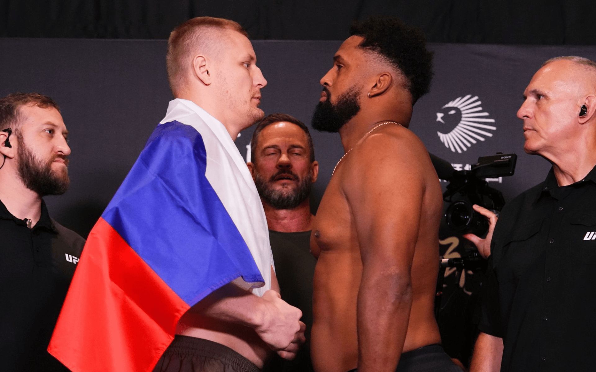 Sergei Pavlovich and Waldo Cortes Acosta square off ahead of UFC Shanghai. [Image courtesy: Getty]