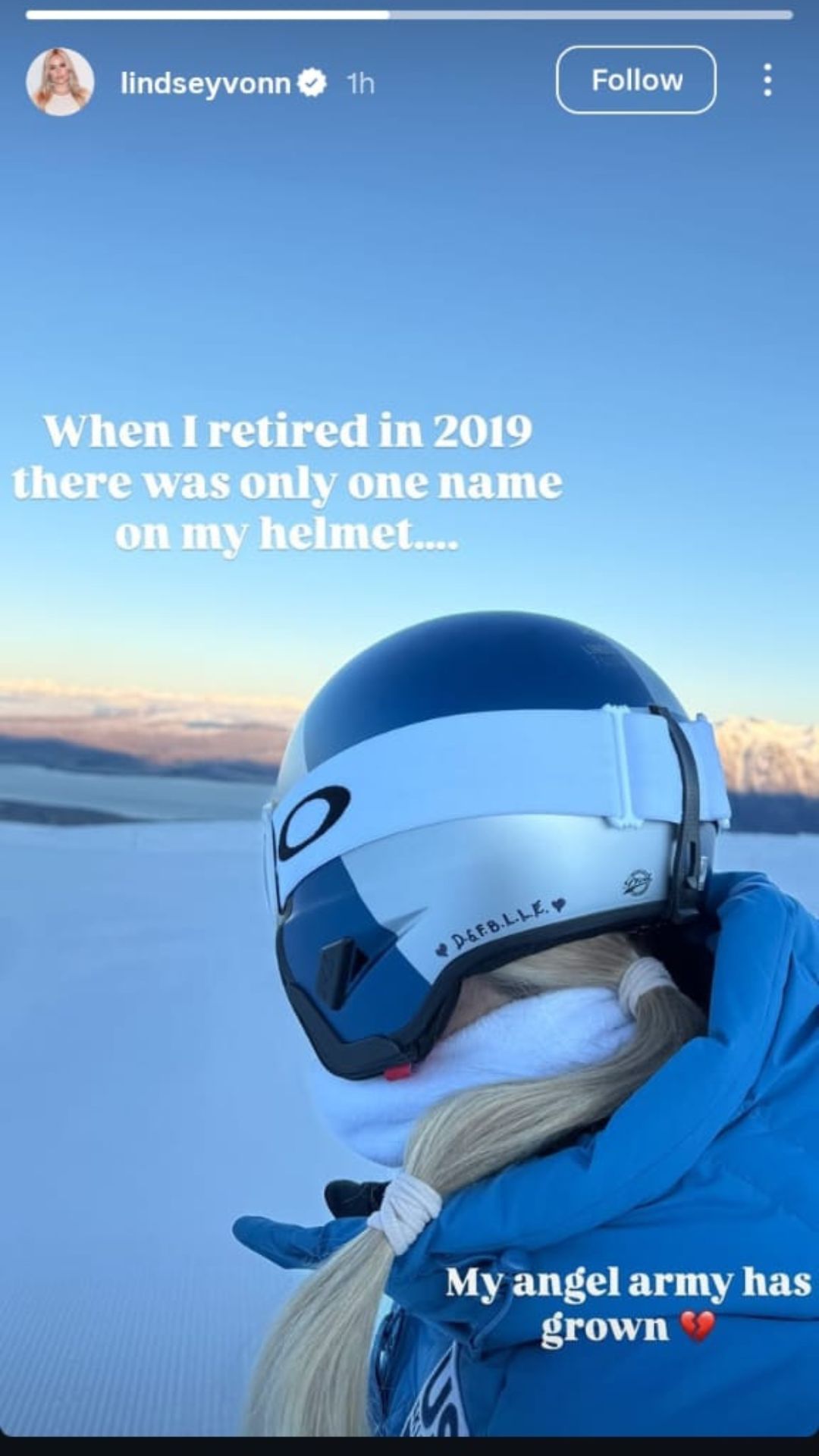 Via @lindseyvonn on Instagram 