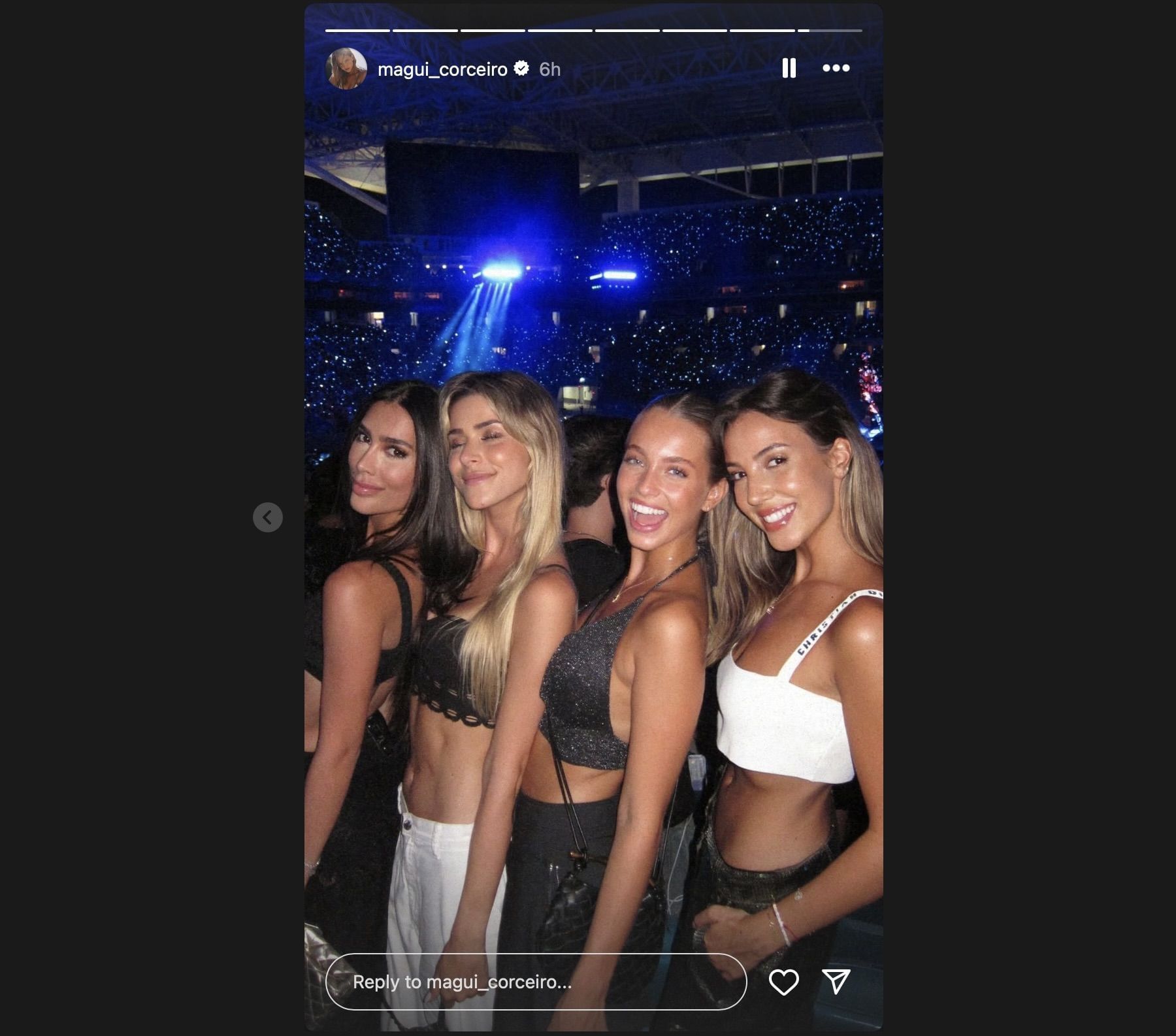 Screen grab from Margarida Corceiro&#039;s Instagram story. [via Instagram/@ magui_corceiro]