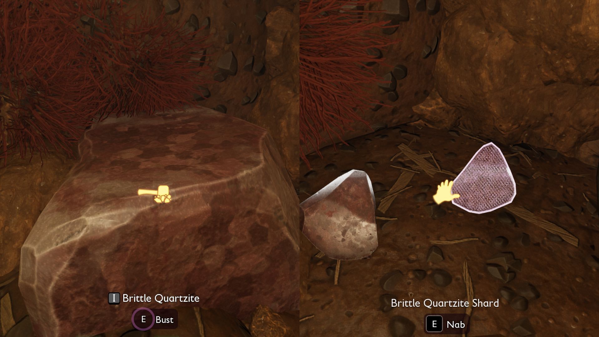 Brittle Quartzite turned into shards (Image via Obsidian Entertainment)