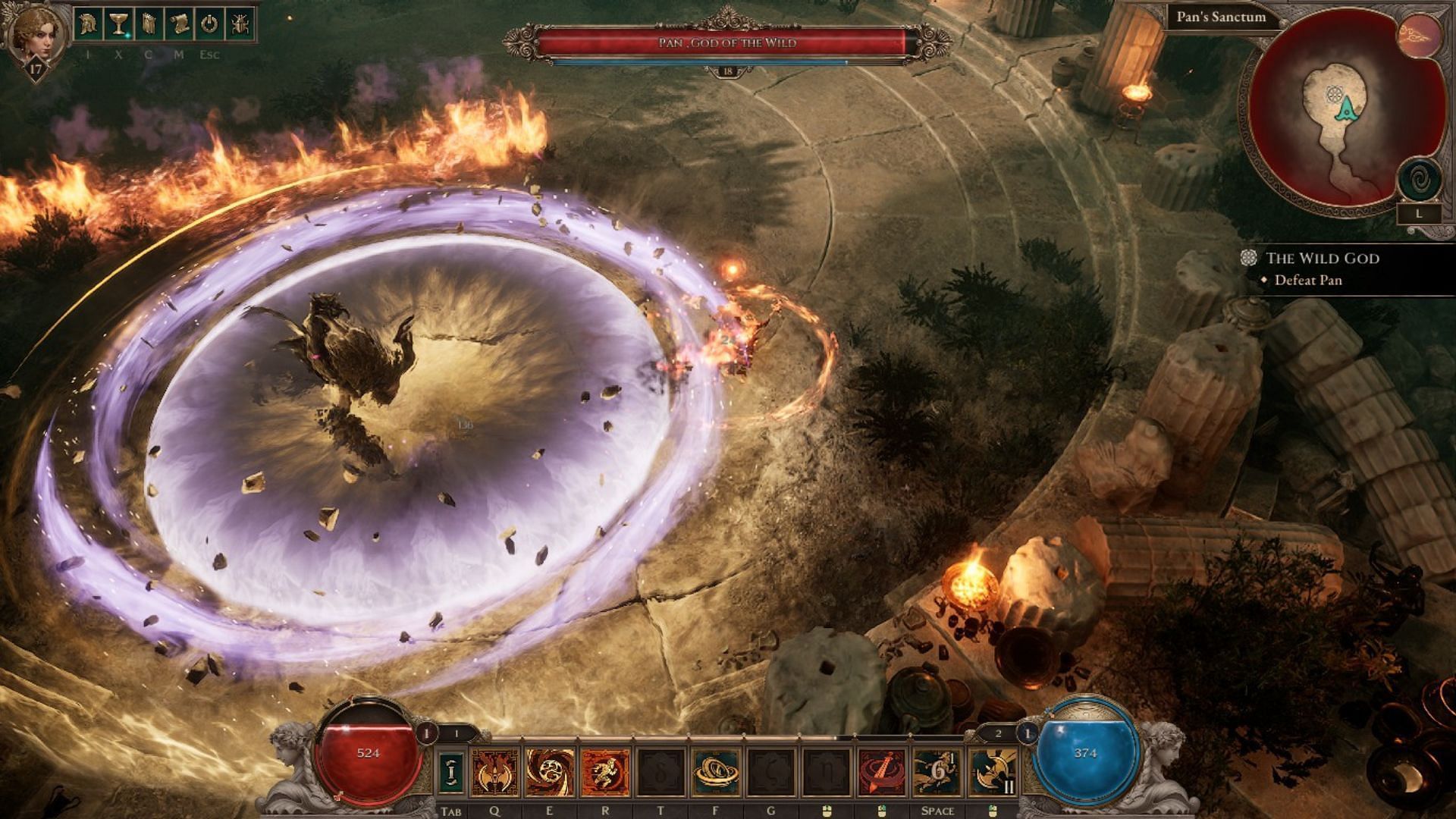 Pan&#039;s Shockwave Slam (Image via THQ Nordic)