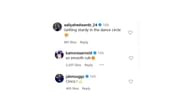 Aaliyah Edwards, Kamorea Arnold adn Jalen Suggs respond to Bueckers post (Source: Instagram/Paige Bueckers)