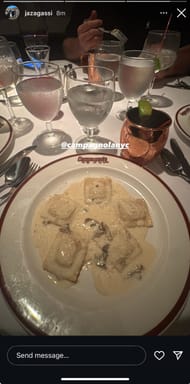 Jaz's Instagram story