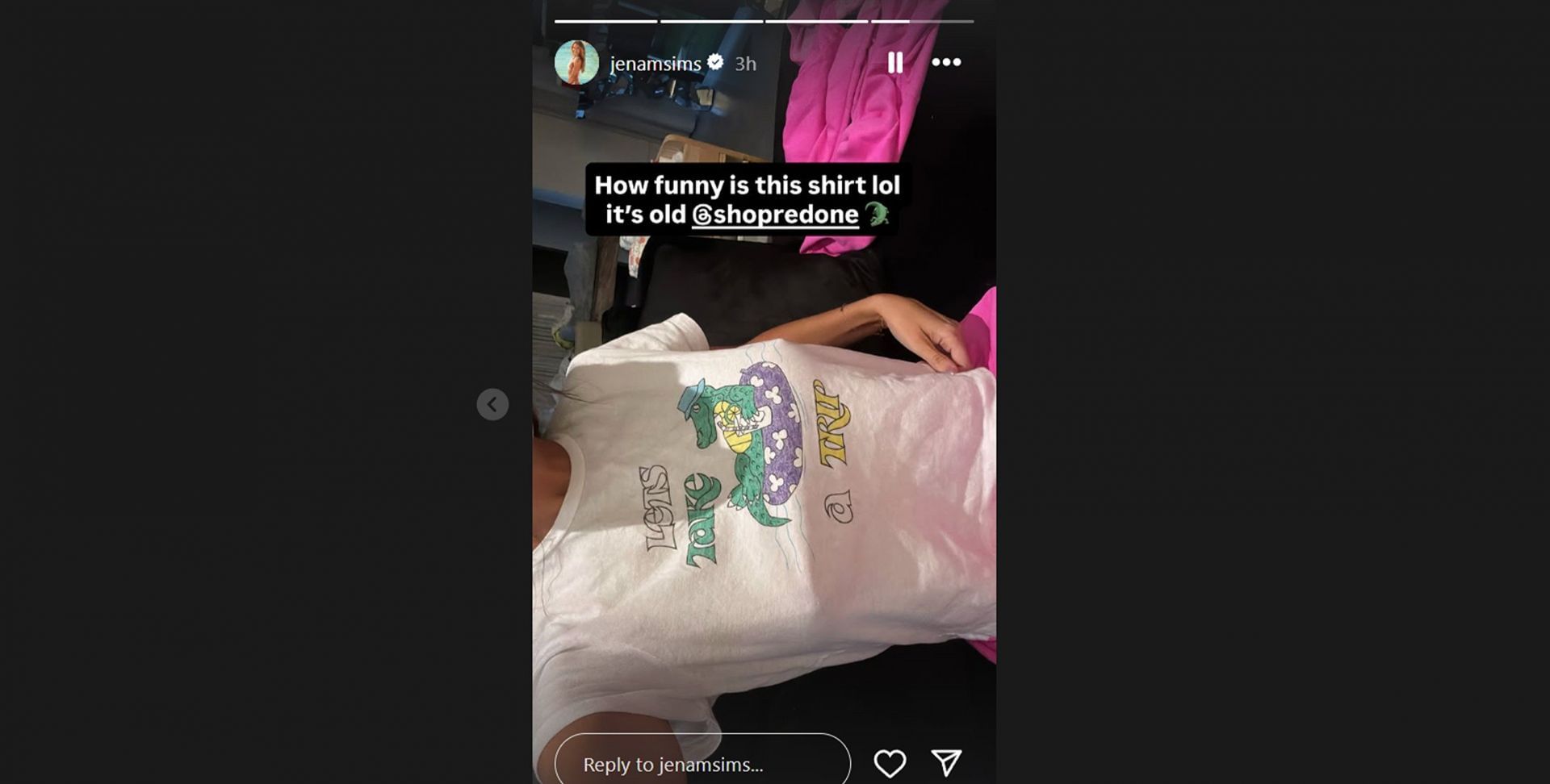 Gina Sims shows $ 160
