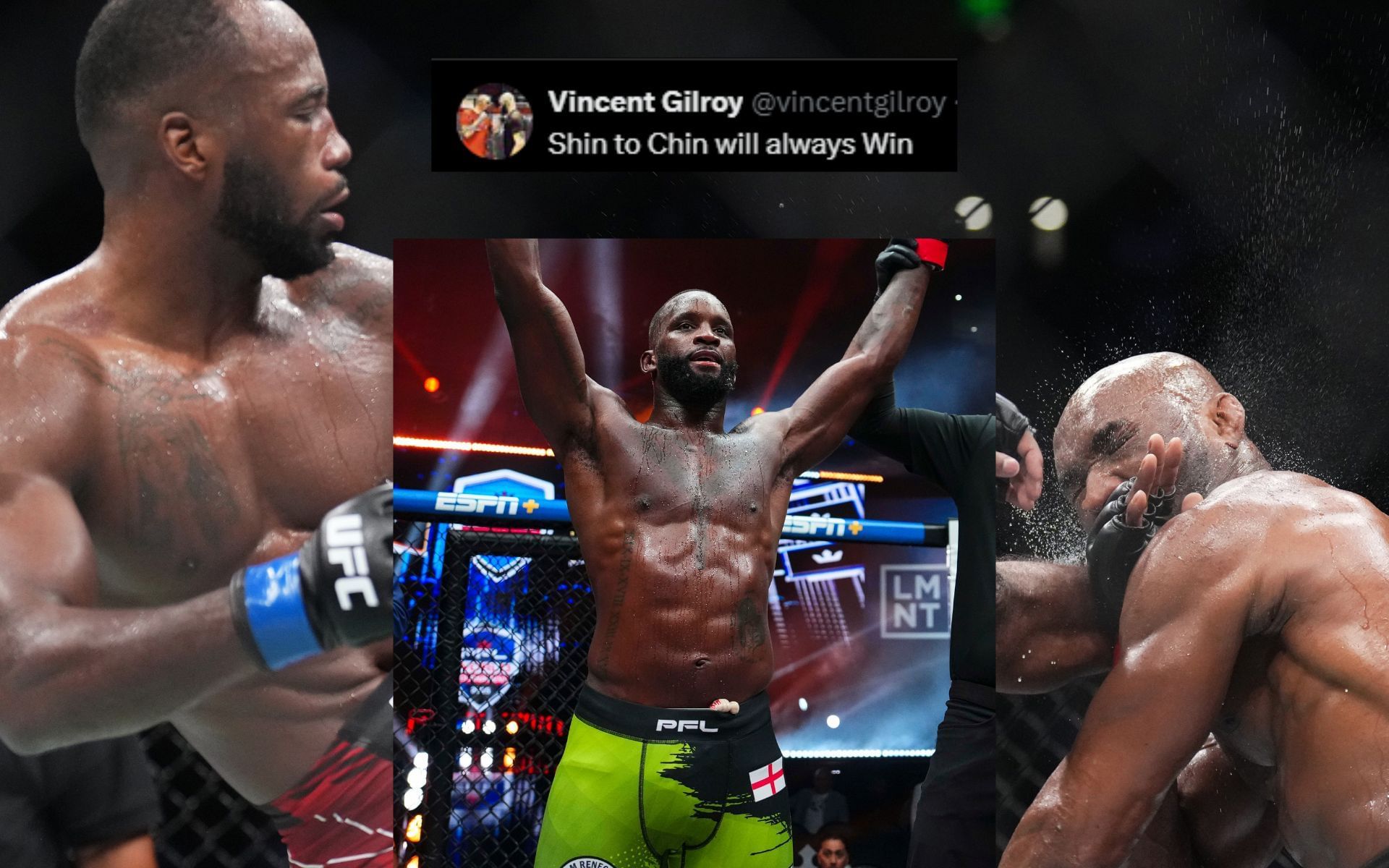 Fabian Edwards wins PFL middleweight tournament final. [Images courtesy: Getty]