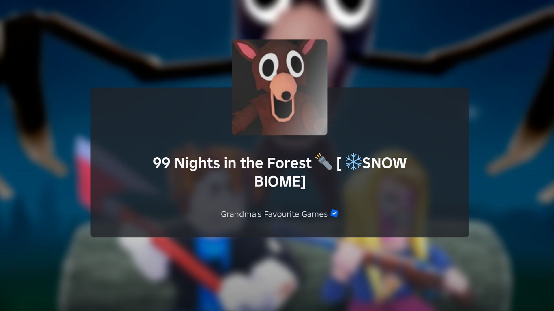 99 Nights in the Forest loading screen
