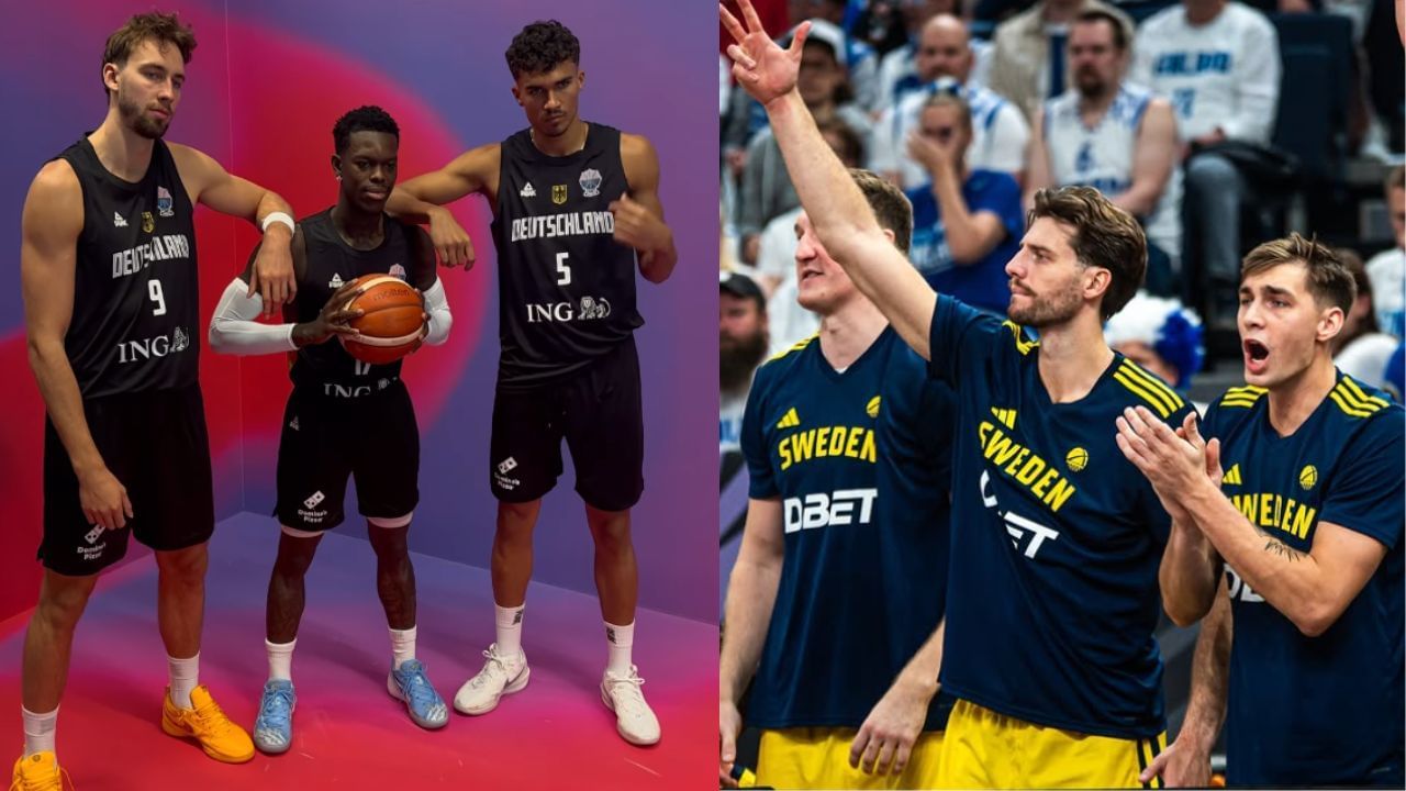 Germany vs Sweden Preview and Prediction - August 28 | 2025 EuroBasket. [photo: @eurobasket/IG, @swe.basketball/IG]