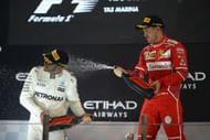Lewis Hamilton and Sebastian Vettel at the F1 Grand Prix of Abu Dhabi - Source: Getty Images