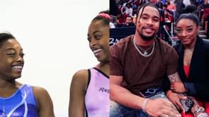Simone Biles' sister Adria reacts to gymnast cheering for her husband Jonathan Owens as he enters eighth year of NFL