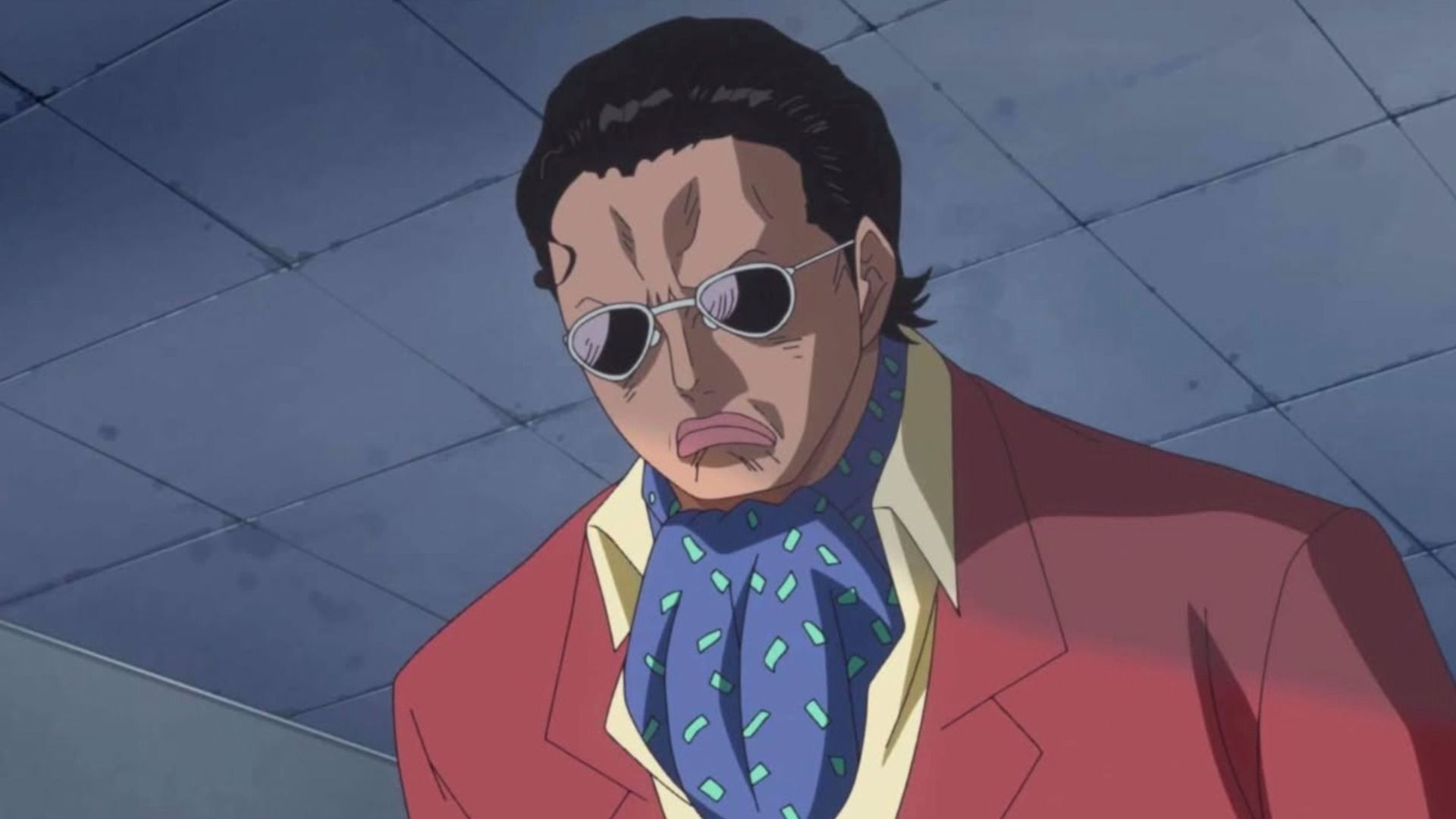 Senor Pink&#039;s past was revealed during his fight with Franky (Image via Toei Animation)