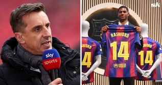 Gary Neville responds to Marcus Rashford claiming Manchester United are in ‘no man’s land’ after Barcelona switch