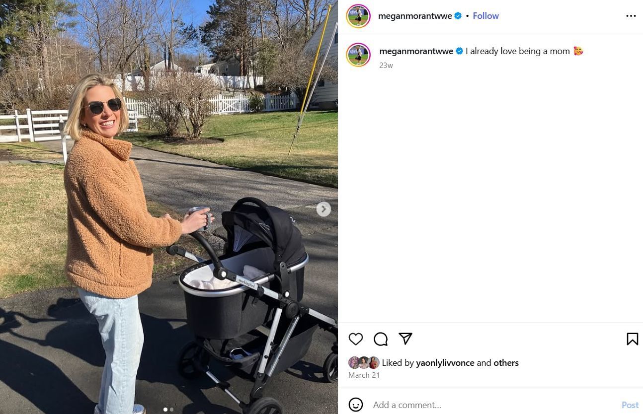 Megan announced her baby&#039;s arrival (Image credit: Morant&#039;s Instagram)