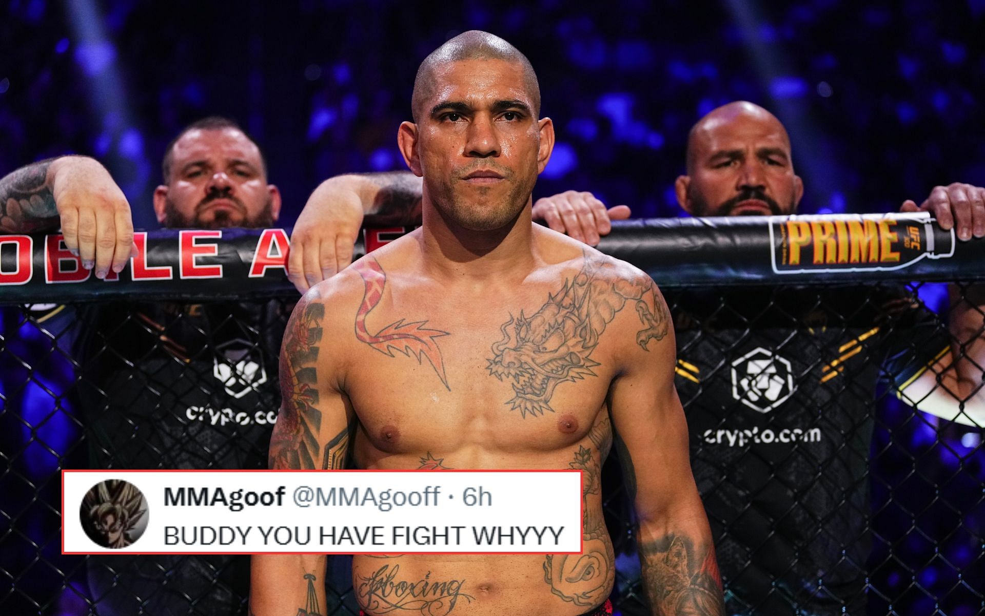 Alex Pereira (pictured) is set to fight at UFC 320. [Image courtesy: Getty Images]