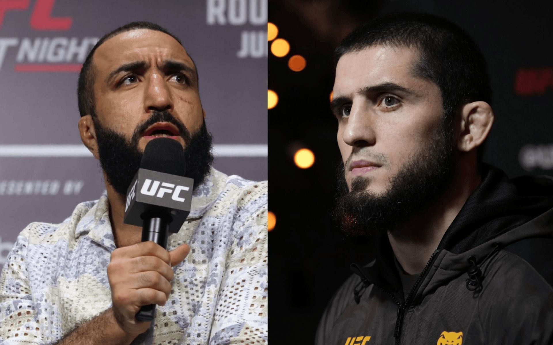 Belal Muhammad (left) talks about potential Islam Makhachev (right) fight. [Images courtesy: Getty]