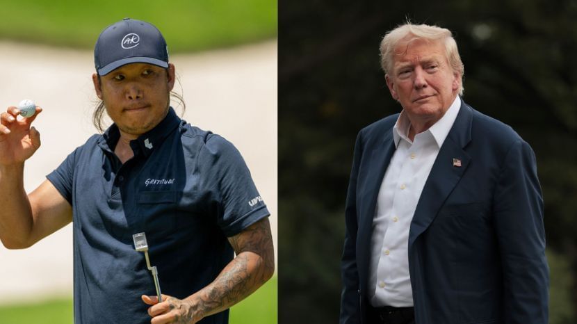 Anthony Kim and Donald Trump