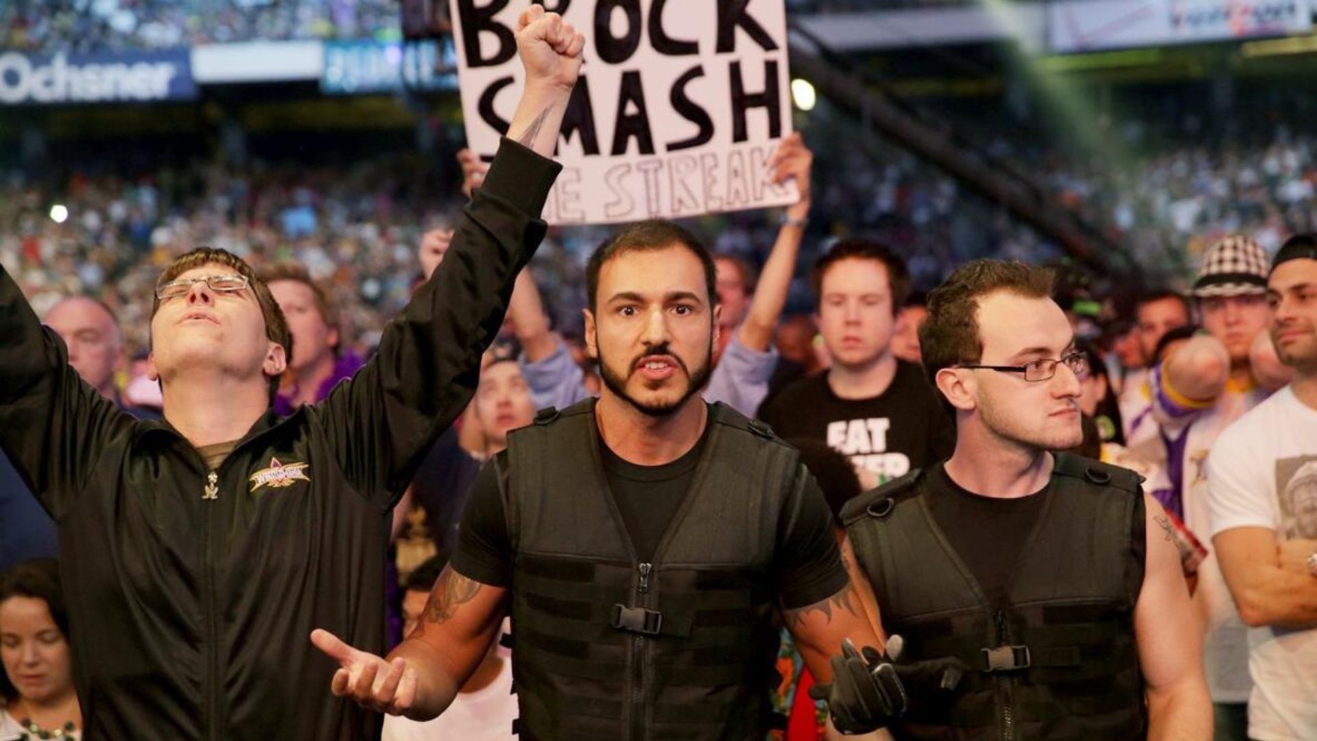 Shocked WWE fans during an event (Image via WWE