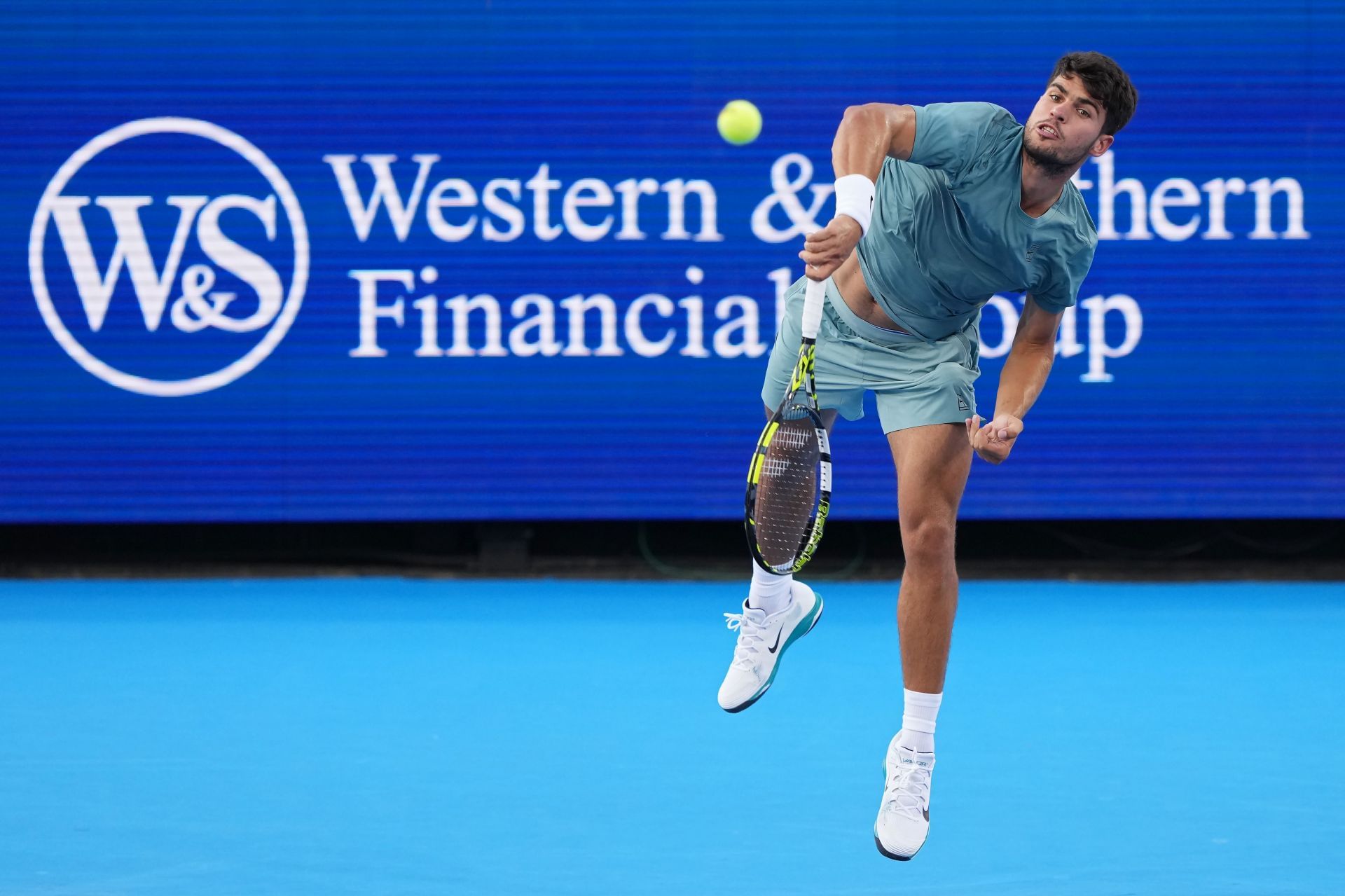 Carlos Alcaraz at the Cincinnati Open 2025. (Photo: Getty)