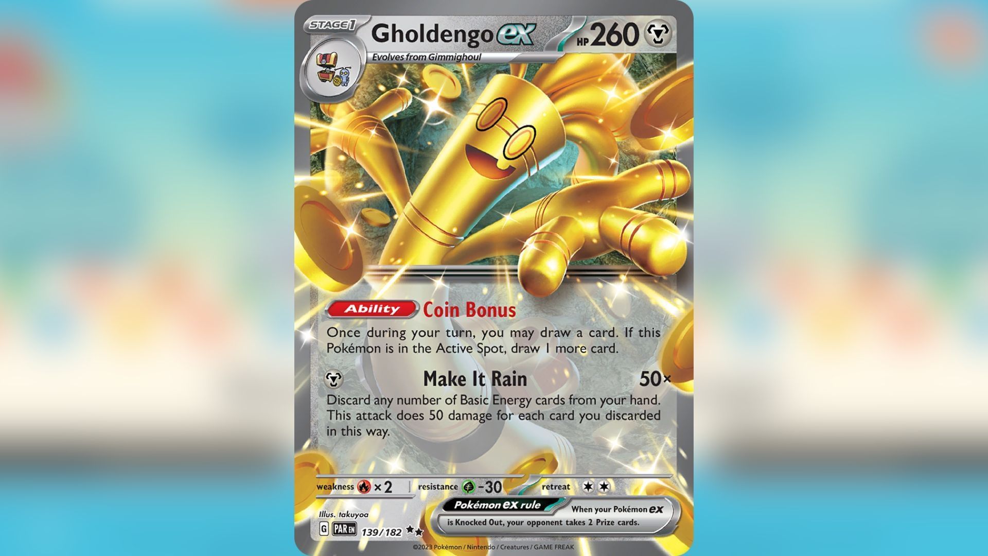 Gholdengo ex saw the highest use at the 2025 Pokemon World Championships (Image via TPC)
