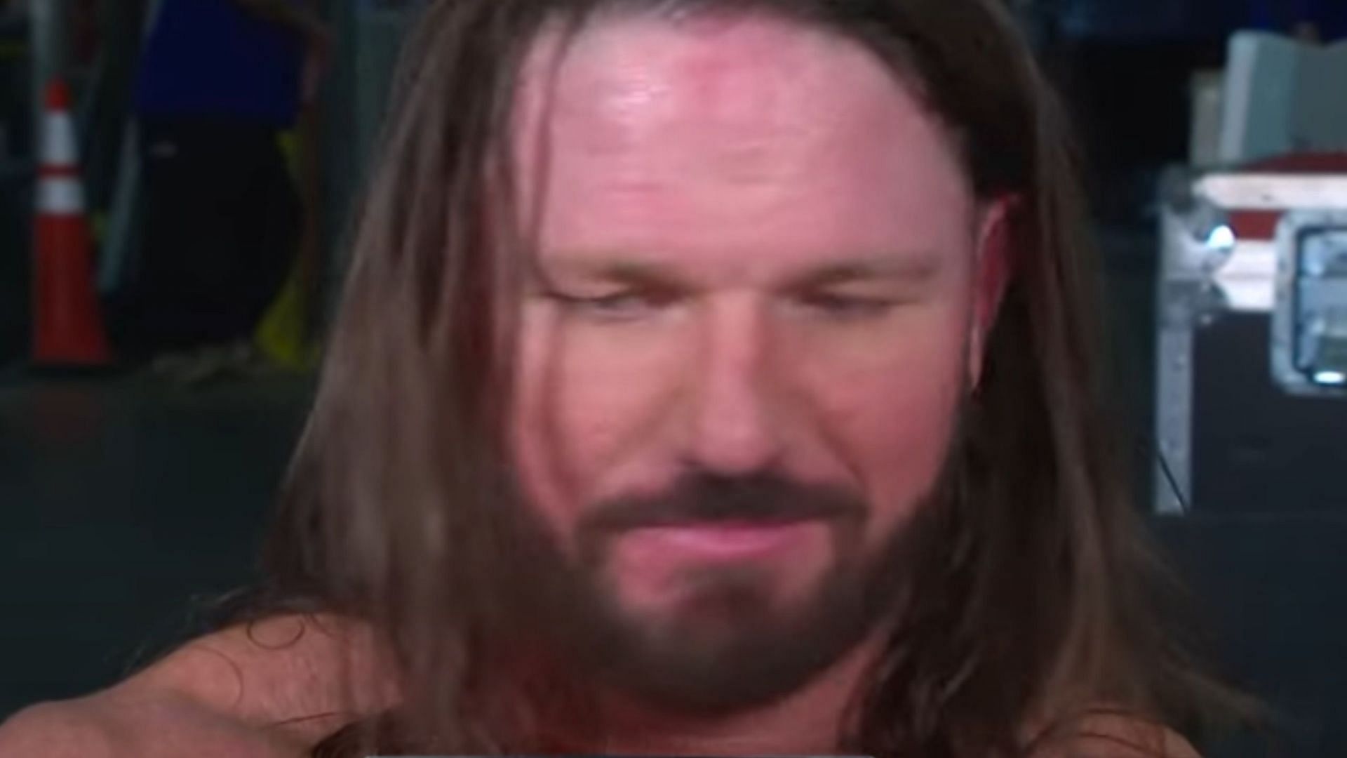 AJ Styles backstage after SummerSlam (Photo credit: WWE on YouTube)