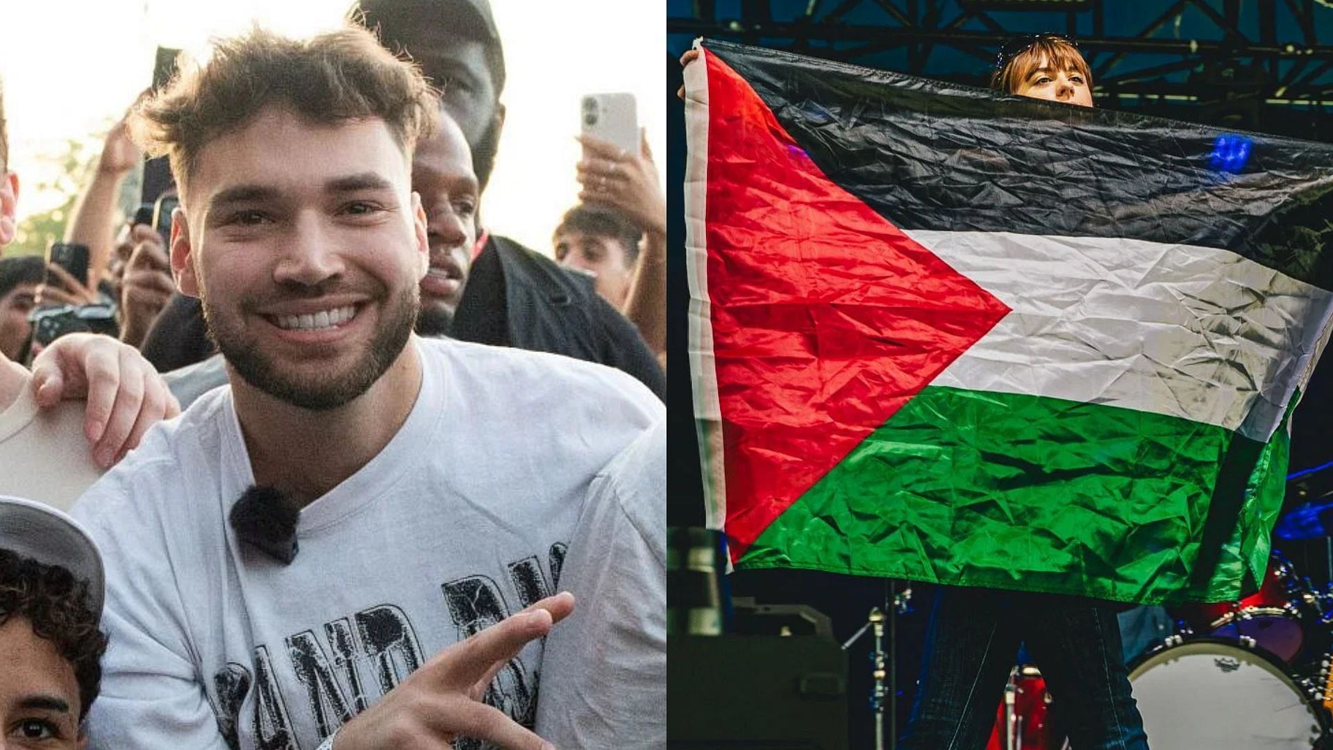 Adin Ross seemingly gets into trouble with his family over pro-Palestinian comments (Images via Getty)