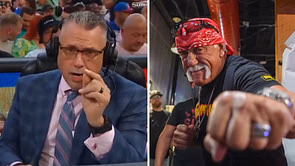 "I wouldn't be sitting at this desk" - Michael Cole pays emotional Hulk Hogan tribute at SummerSlam; makes huge WWE announcement