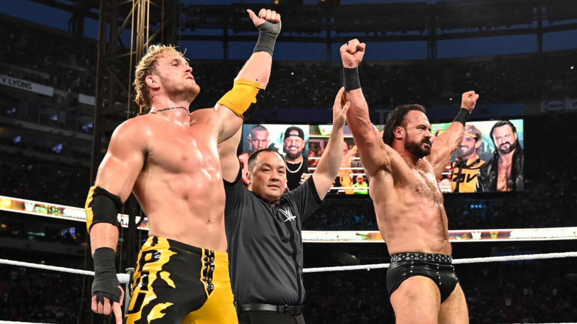 Logan Paul and Drew McIntyre at SummerSlam (Photo credit: WWE.com)