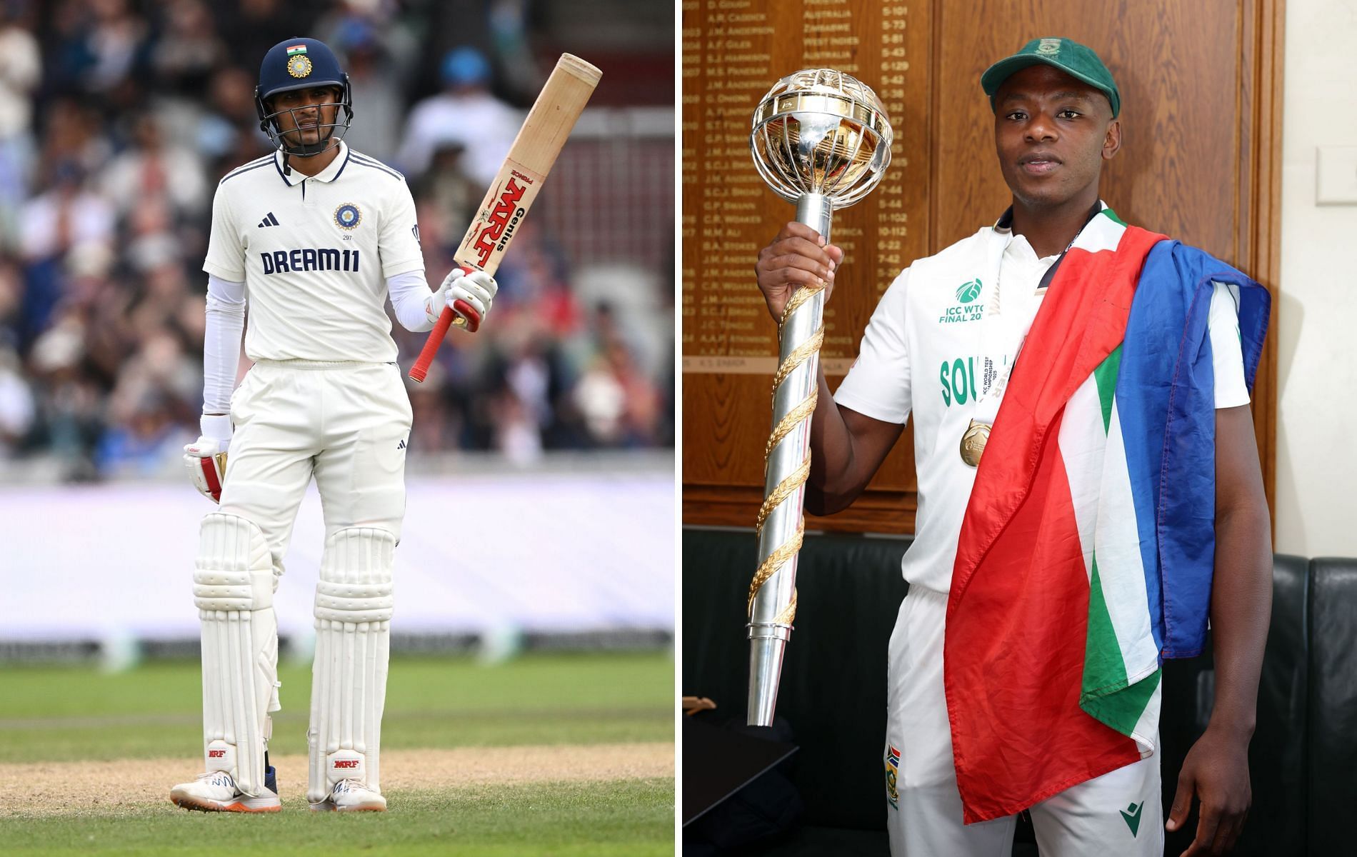 Shubman Gill and Kagiso Radaba recently led India and South Africa to memorable Test results  [Credit: Getty]
