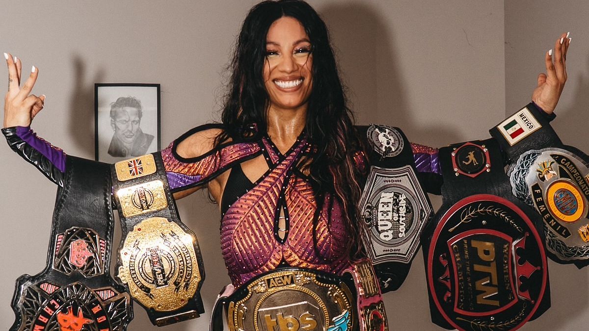 Mercedes Mone is an eight-belt holder in wrestling (Image via Mercedes Mone