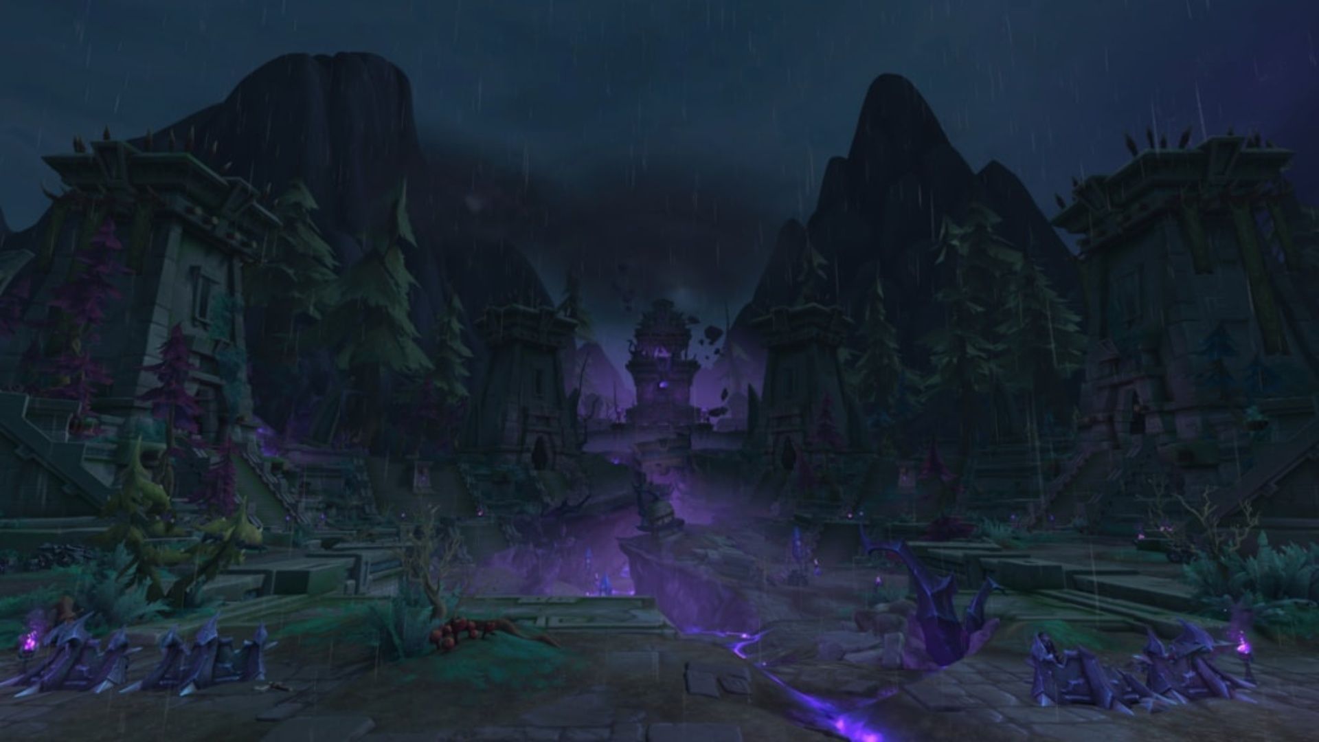 Zul&#039;Aman has definitely seen better days. Think a new bear mount will be available? (Image via Blizzard Entertainment)