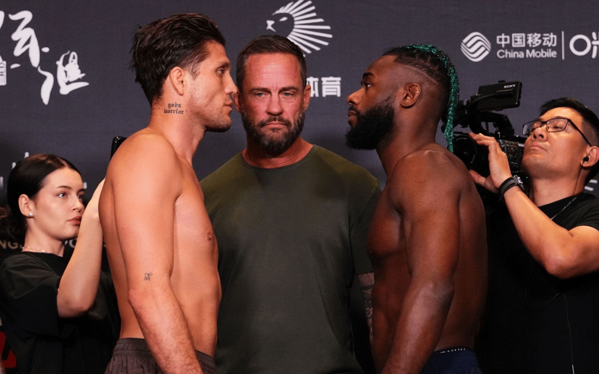 Brian Ortega and Aljamain Sterling face-off ahead of UFC Shanghai. [Image courtesy: Getty]