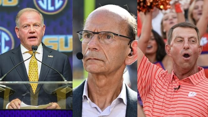 "Life is going to become very miserable": Paul Finebaum drops hot take on Brian Kelly's pursuit to beat Clemson in season opener