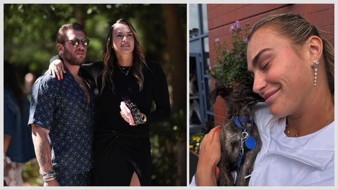 Aryna Sabalenka shows love for rescue dog she met at US Open as she reacts to boyfriend Geogios' New York photodump