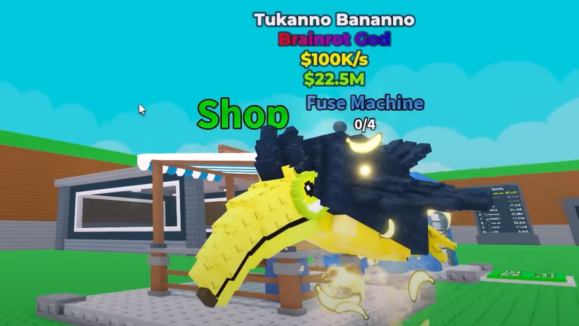 The Tukanno Bananno is one of the new Brainrot God characters (Image via Roblox)