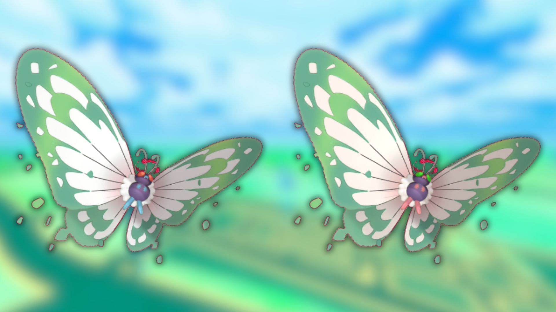 Butterfree and its shiny variant (Image via The Pokemon Company)