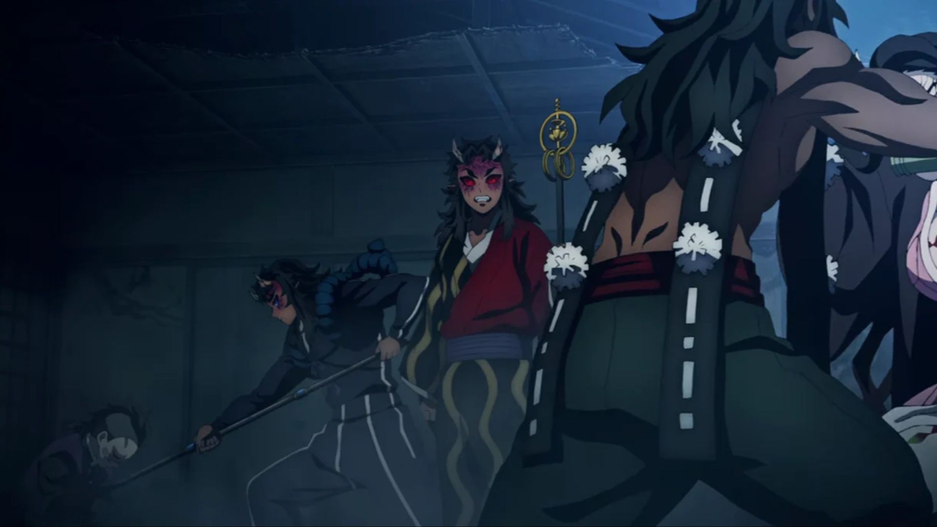 Hantengu&#039;s Emotions as seen in the anime (Image via Ufotable)