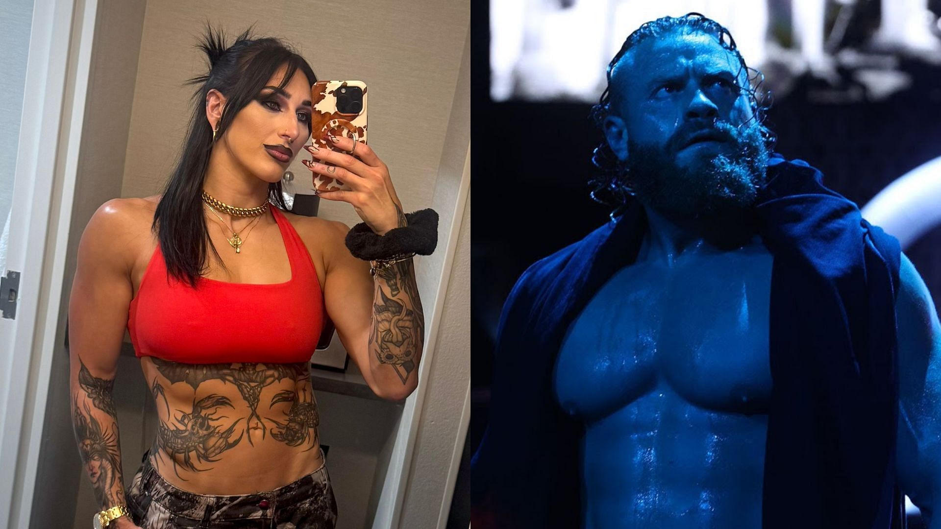Rhea Ripley (left) and Buddy Matthews (right). (Image credits: Rhea Ripley