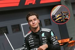 George Russell's cheeky comment at the McLaren duo when he saw Oscar Piastri's hair raising moment with Lando Norris